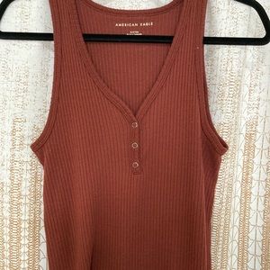 American Eagle Henley tank